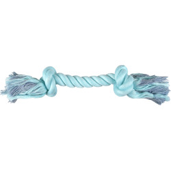 jouet os corde S turquoise 20 cm