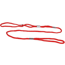 Laisse de présentation nylon ronde rouge 3 mm