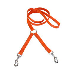 laisse double nylon orange S jokidog