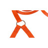 laisse double nylon orange S jokidog