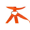 laisse triple nylon orange S jokidog