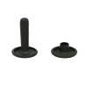 Rivet tubulaire double 10 /13 acier noir mat