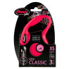 Laisse FLEXI New Classic rouge cordon 3 m XS
