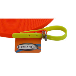 longe de recherche bi-couleurs 13 mm - 12 m Boucle biothane - jokidog