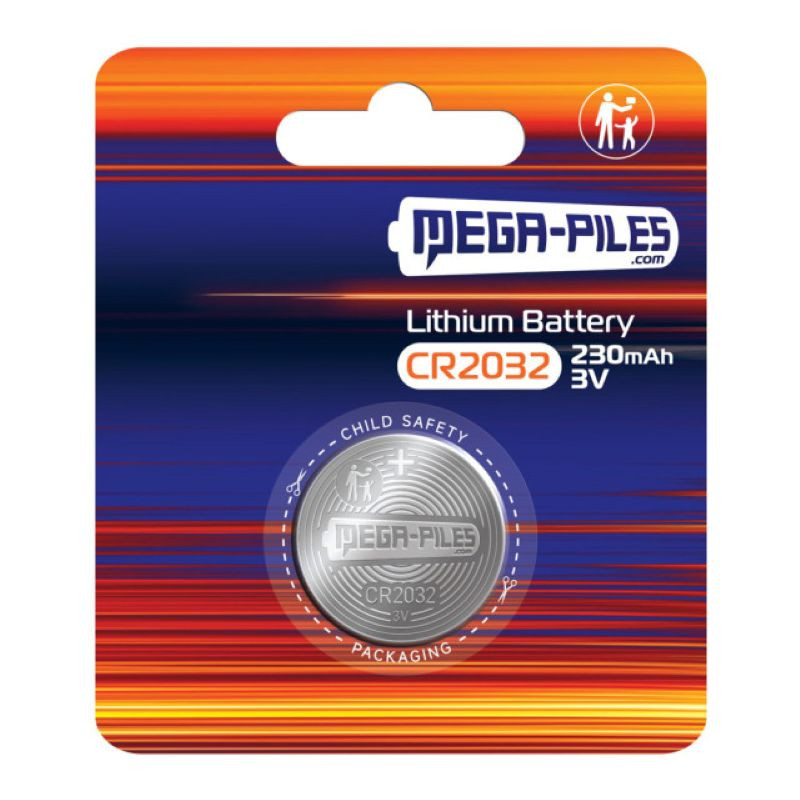Pile Bouton CR2032 Lithium 3V 230mAh MegaPiles