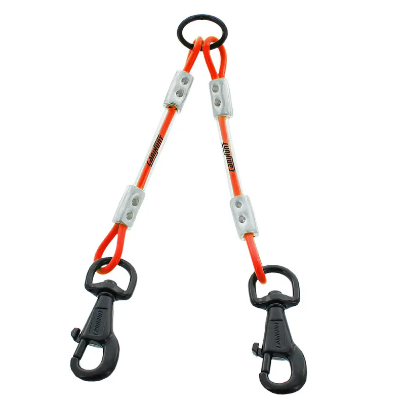Accouple XTREME 2 chiens câble métallique Canihunt