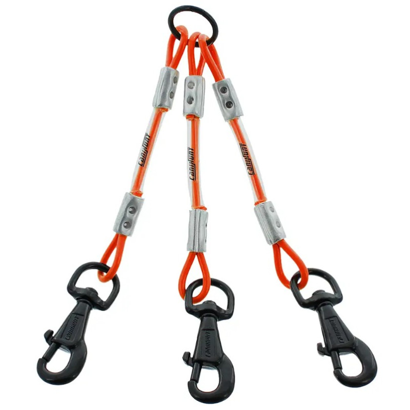 Accouple XTREME 3 chiens câble métallique Canihunt