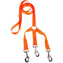 Laisse 3 chiens NYLON FLUO 