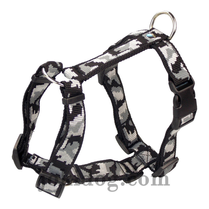 Harnais nylon Camo noir Harnais nylon Camo noir
