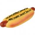 jouet vinyl Hot Dog visage 18 x 5,5 x 4,5 cm