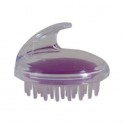 brosse massante avec poignée violette