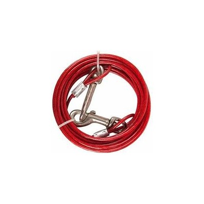 cable de niche plastifié rouge 3 m 4 mm