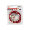 cable de niche plastifié rouge 3 m 4 mm