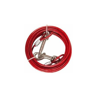 cable de niche plastifié rouge 5 m 4 mm
