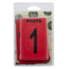 Plaque de postes de chasse rouge