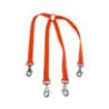 accouple 4 chiens nylon orange jokidog