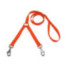 laisse double nylon orange jokidog