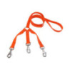 laisse triple nylon orange jokidog