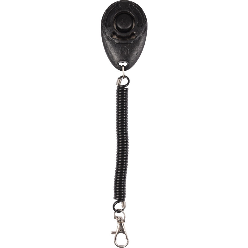 CLICKER + cordon klix 6 cm - noir