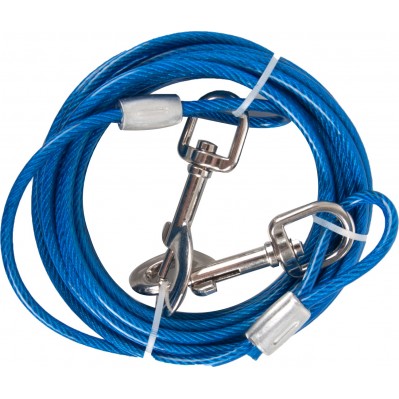 câble de niche plastifiée 5 mm x 5 m bleu