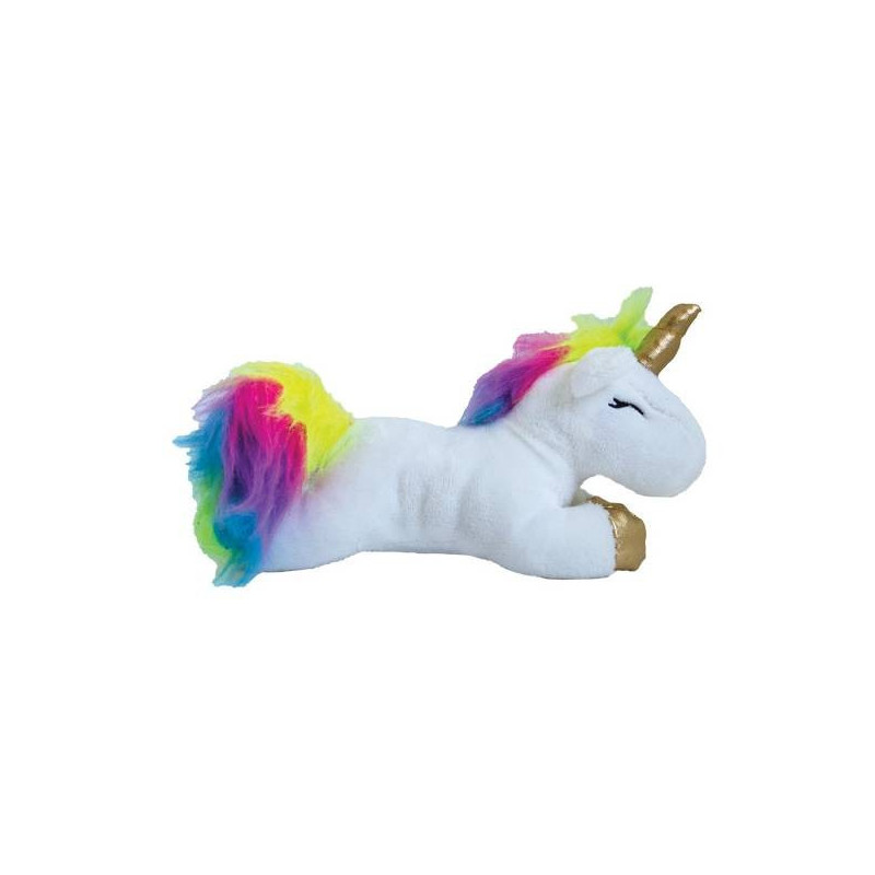 peluche sonore  licorne blanche