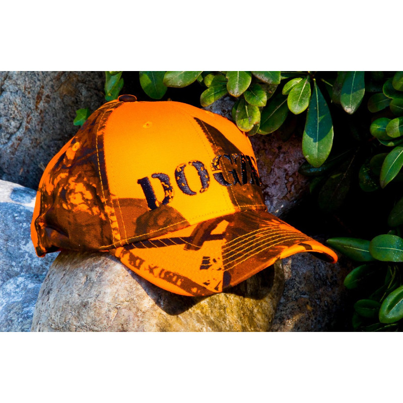 Casquette De Chasse Camouflage Orange - Adulte, Broderie Treeland - Pour Chasse, Outdoor, Loisirs