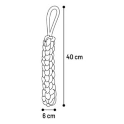 Jouet corde ringo bâton tissé 40 cm 