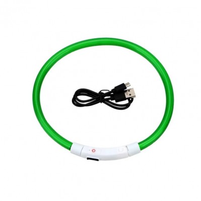 Collier LED étanche réglable vert